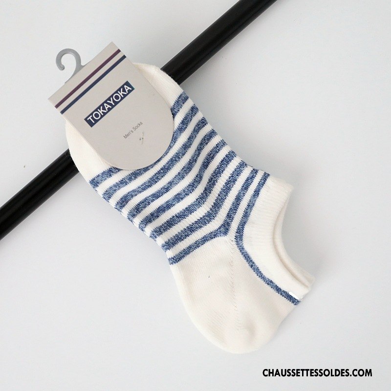 Chaussette Basse Homme Gros Livraison Gratuite Matelassé Coton Bio Mouvement Chaussette Basse Coupée Blanc