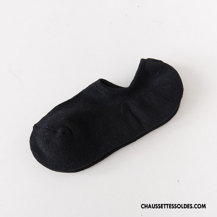 Chaussette Basse Homme Invisible Casual Silicone Printemps Chaussette Basse Coupée Été Pure Gris