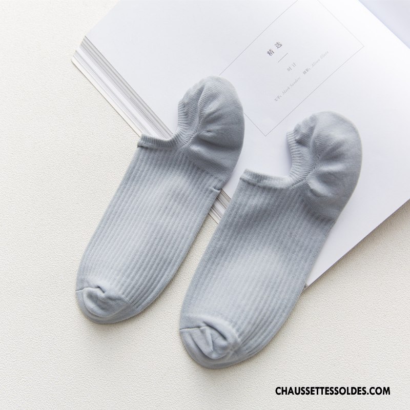 Chaussette Basse Homme Invisible Chaussette Basse Coupée Absorber La Sueur Séchage Rapide Mouvement Respirant Pure Bleu