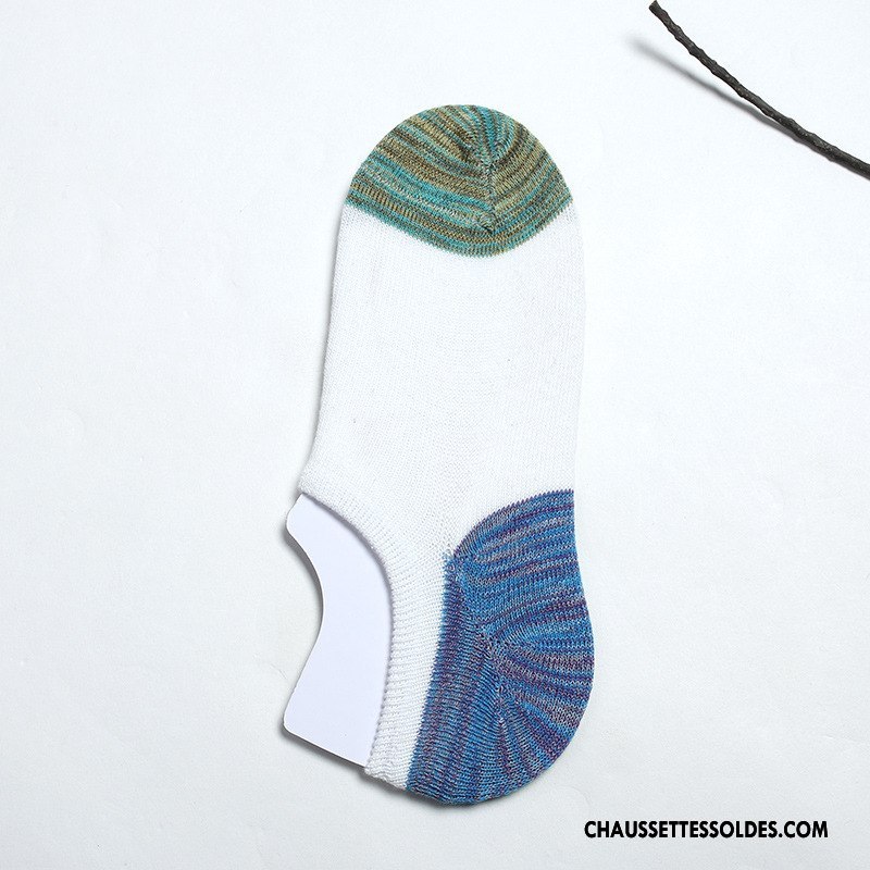 Chaussette Basse Homme Invisible Style National Racé Chaussettes En Coton Personnalité Le Nouveau Couleurs Mixtes
