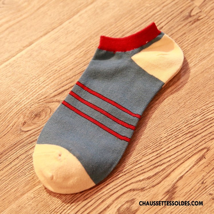 Chaussette Basse Homme Le Nouveau Chaussette Basse Coupée Chaussette Courte Rafraîchissant Haute Qualité Chaussettes En Coton Vert
