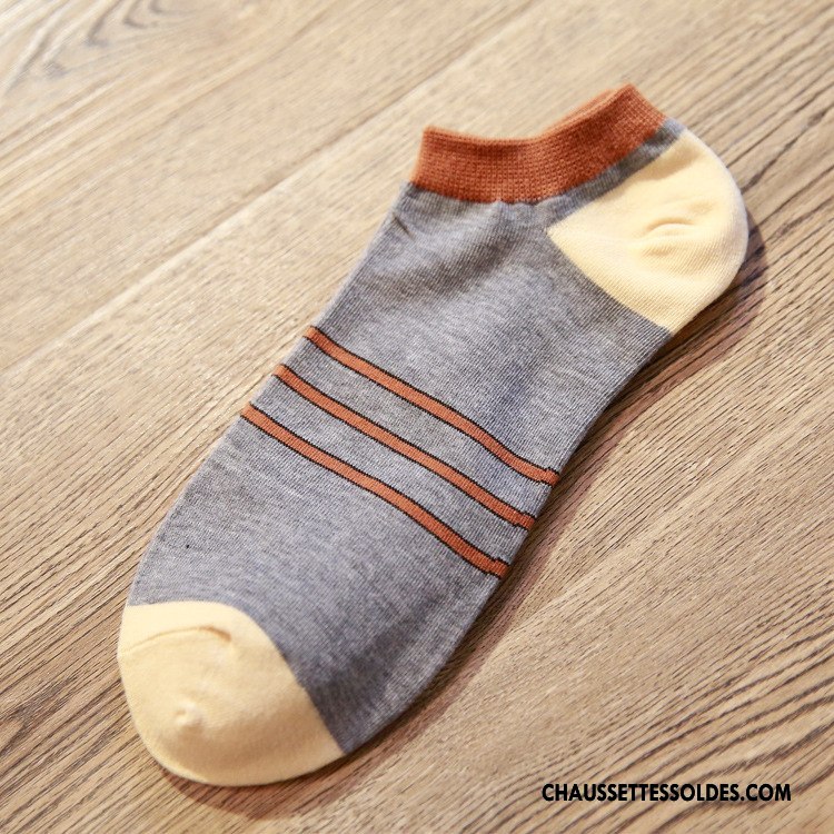 Chaussette Basse Homme Le Nouveau Chaussette Basse Coupée Chaussette Courte Rafraîchissant Haute Qualité Chaussettes En Coton Vert