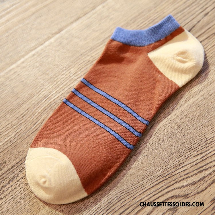 Chaussette Basse Homme Le Nouveau Chaussette Basse Coupée Chaussette Courte Rafraîchissant Haute Qualité Chaussettes En Coton Vert