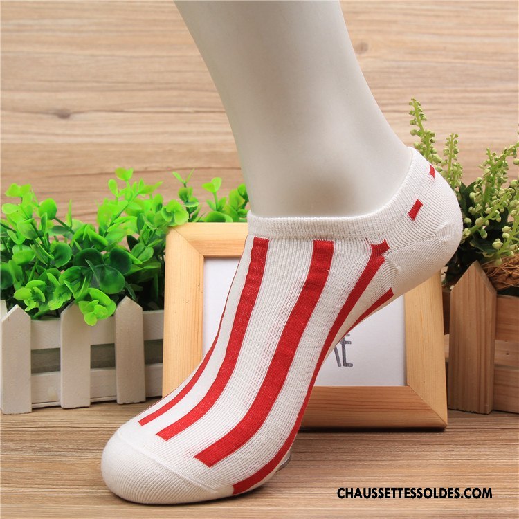 Chaussette Basse Homme Le Nouveau Chaussette Basse Coupée Matelassé Printemps Mode Été Coloré