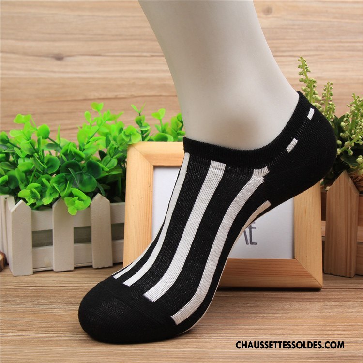 Chaussette Basse Homme Le Nouveau Chaussette Basse Coupée Matelassé Printemps Mode Été Coloré