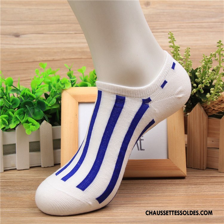 Chaussette Basse Homme Le Nouveau Chaussette Basse Coupée Matelassé Printemps Mode Été Coloré