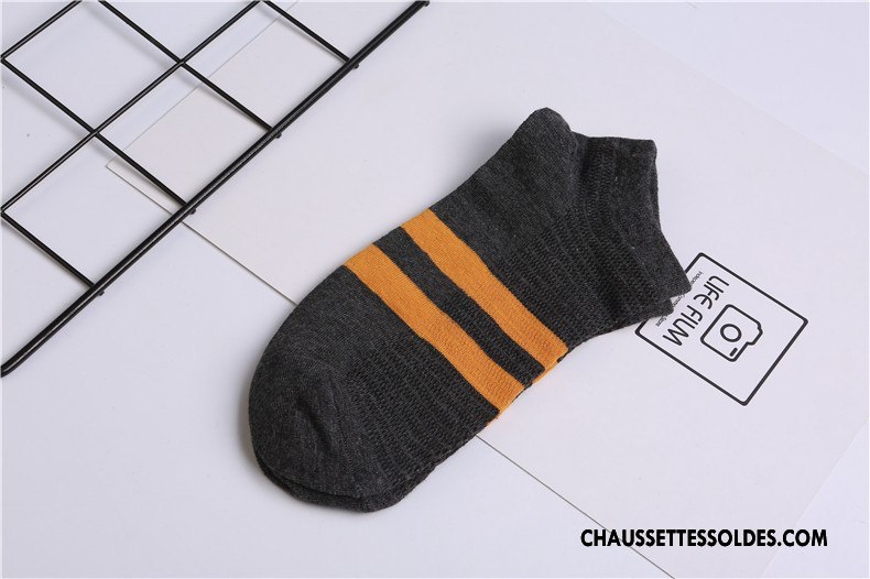 Chaussette Basse Homme Le Nouveau Légère 100% Coton Chaussette Courte L'automne Hiver Blanc Clair