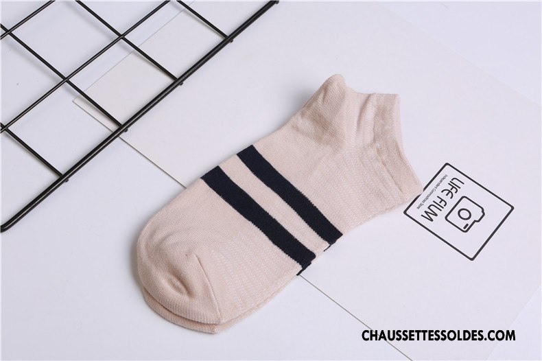 Chaussette Basse Homme Le Nouveau Légère 100% Coton Chaussette Courte L'automne Hiver Blanc Clair