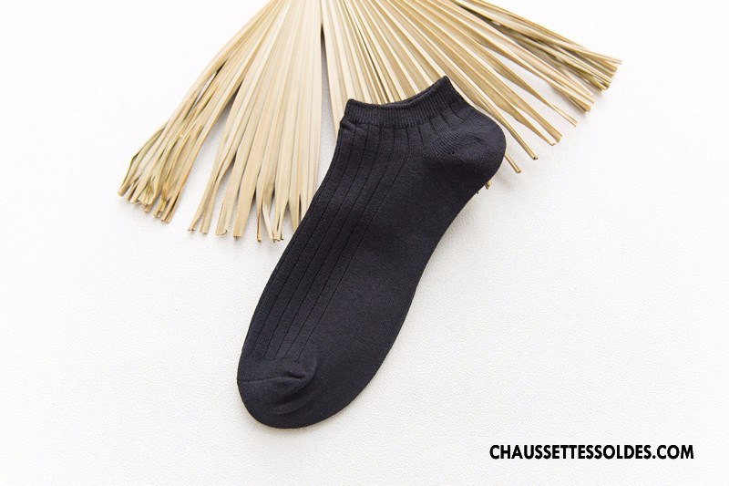 Chaussette Basse Homme Le Nouveau Renforcé 100% Coton Yarn Anti-odeur Chaussette Courte Multicolore