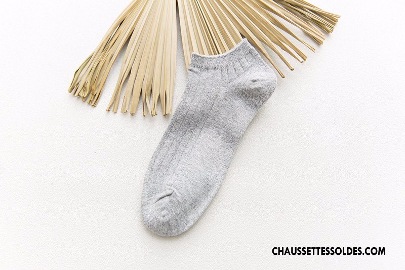 Chaussette Basse Homme Le Nouveau Renforcé 100% Coton Yarn Anti-odeur Chaussette Courte Multicolore