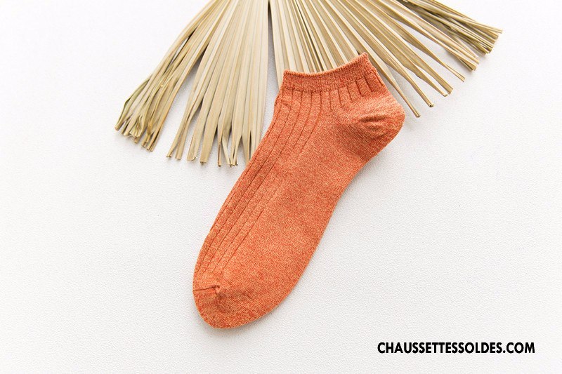 Chaussette Basse Homme Le Nouveau Renforcé 100% Coton Yarn Anti-odeur Chaussette Courte Multicolore