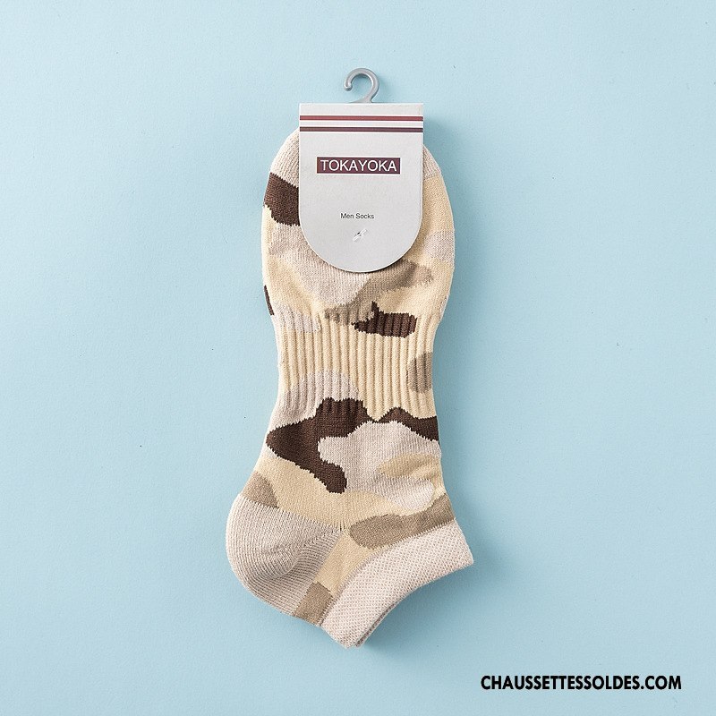 Chaussette Basse Homme Livraison Gratuite Camouflage Chaussette Basse Coupée Serviette Manuel Yarn Vert