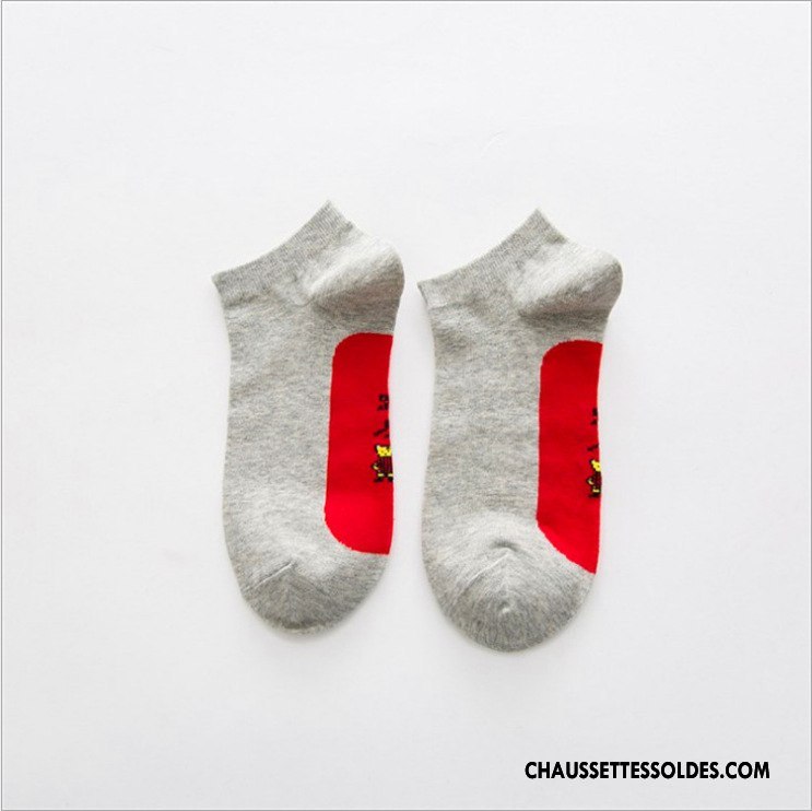 Chaussette Basse Homme Livraison Gratuite Matelassé Petit Gros Chaussette Basse Coupée Chaussettes En Coton Rouge