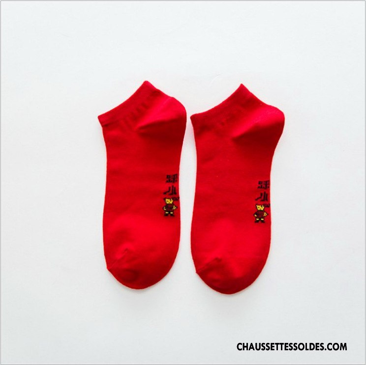 Chaussette Basse Homme Livraison Gratuite Matelassé Petit Gros Chaussette Basse Coupée Chaussettes En Coton Rouge