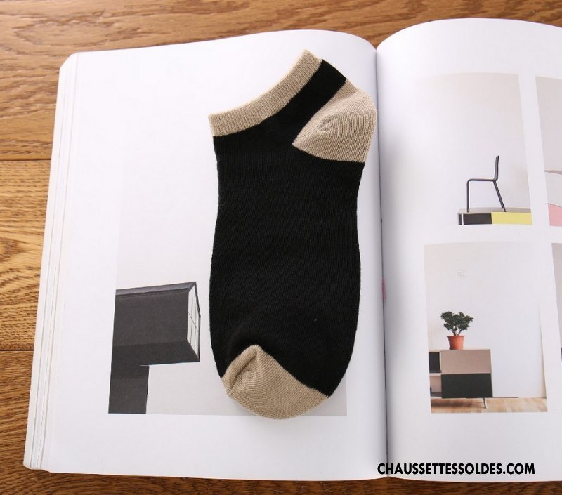 Chaussette Basse Homme Matelassé Été Chaussette Basse Coupée Mouvement Printemps Chaussette Courte Pure Gris Clair Foncé
