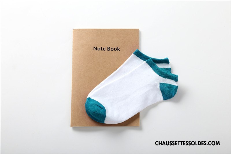 Chaussette Basse Homme Mode 100% Coton Été Mouvement Chaussette Basse Coupée Chaussette Courte Clair