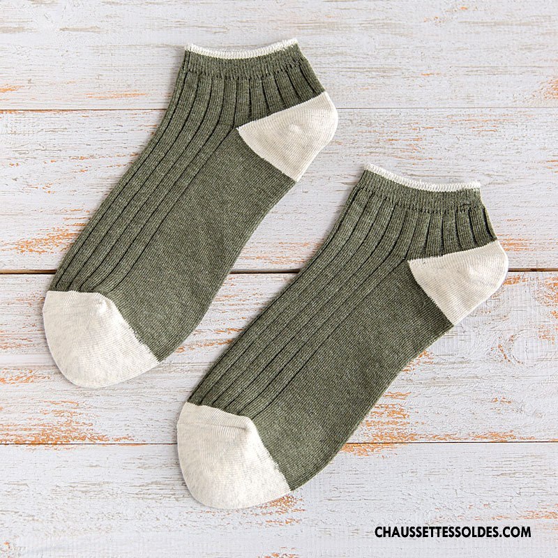 Chaussette Basse Homme Nouvelles Arrivées Mode Casual Coton Bio Chaussette Basse Coupée De Travail Pure Gris