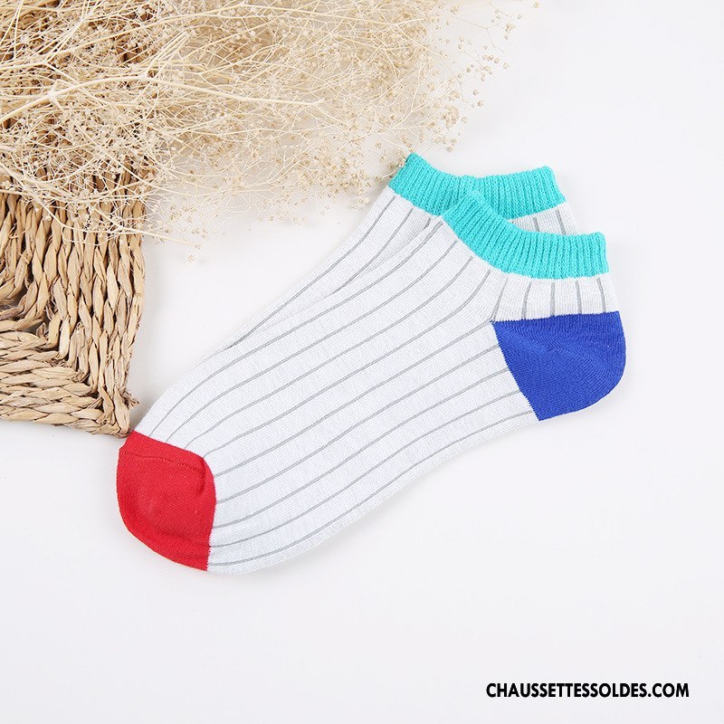 Chaussette Basse Homme Printemps Absorber La Sueur Été Invisible Courte Chaussette Basse Coupée Clair