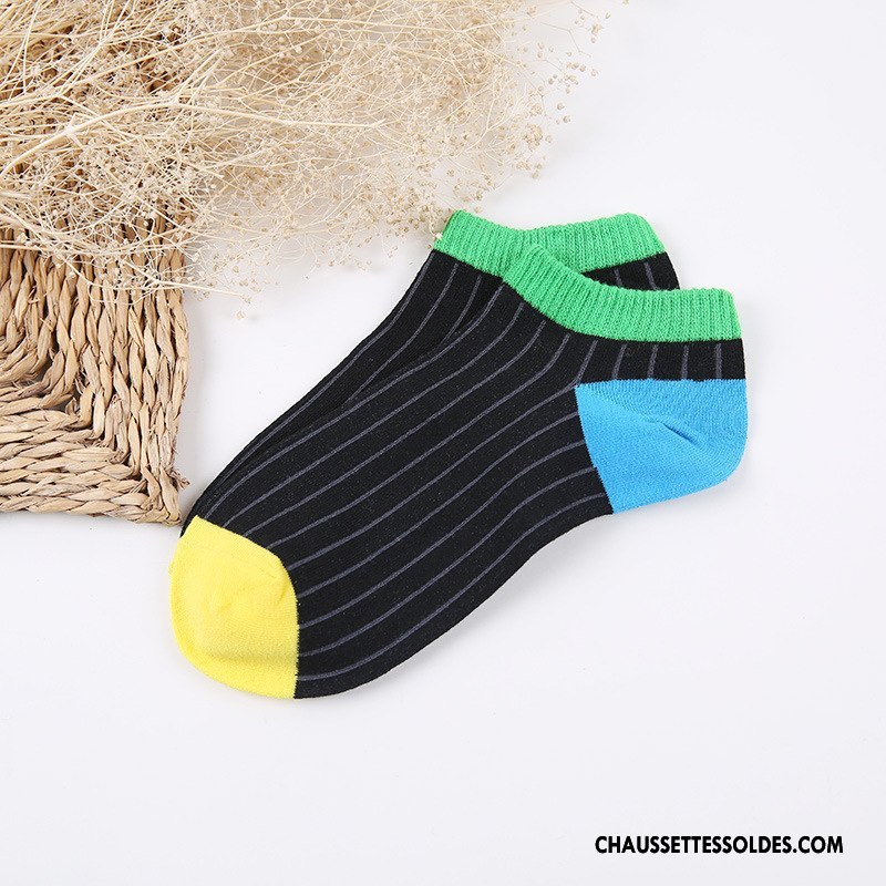 Chaussette Basse Homme Printemps Absorber La Sueur Été Invisible Courte Chaussette Basse Coupée Clair