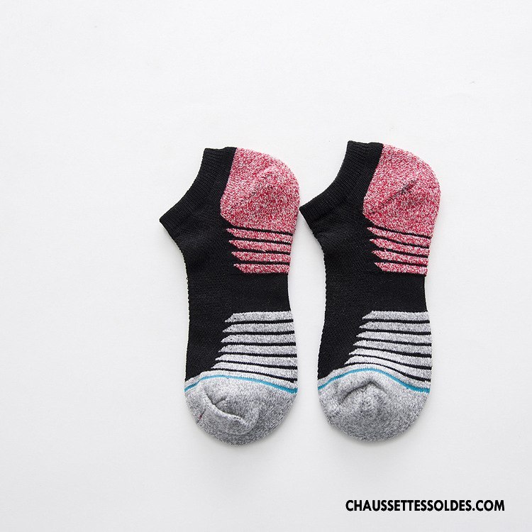 Chaussette Basse Homme Printemps Invisible Respirant Mince Été Chaussette Basse Coupée Gris