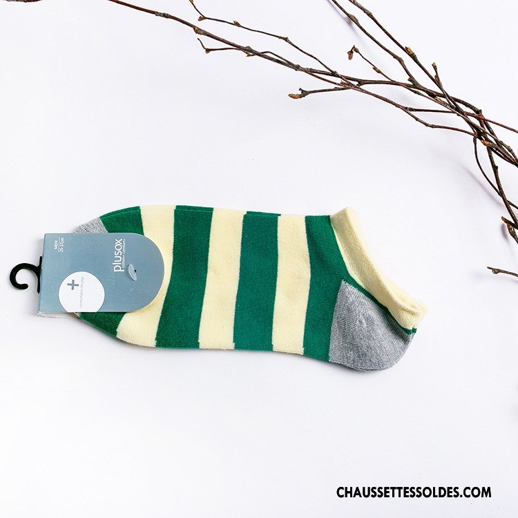 Chaussette Basse Homme Rayé Pas Cher 100% Coton Lovers Chaussette Basse Coupée Chaussette Courte Coloré Bleu