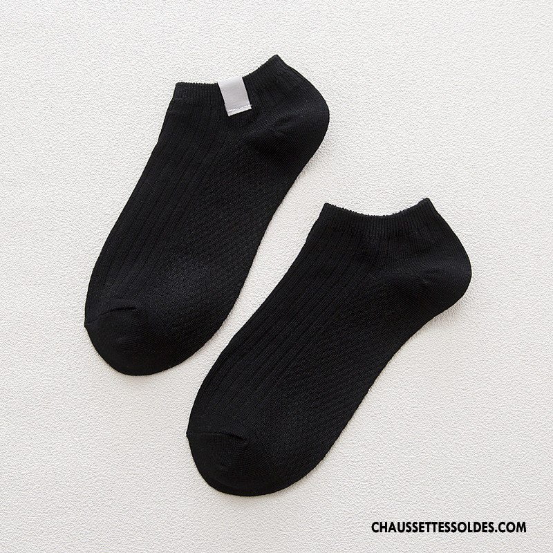 Chaussette Basse Homme Rétro 100% Coton Coton Bio Chaussette Basse Coupée Gris Clair