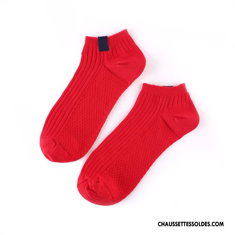 Chaussette Basse Homme Rétro 100% Coton Coton Bio Chaussette Basse Coupée Gris Clair