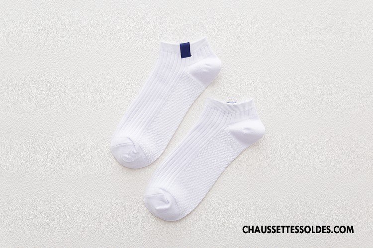 Chaussette Basse Homme Rétro Chaussette Basse Coupée Chaussettes En Coton Créatif Jaune Clair