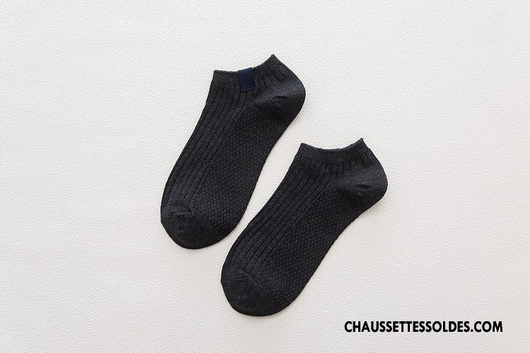 Chaussette Basse Homme Rétro Chaussette Basse Coupée Chaussettes En Coton Créatif Jaune Clair