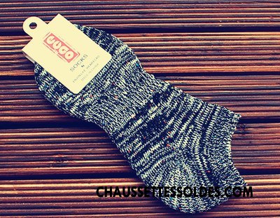 Chaussette Basse Homme Style National Beige Chaussette Basse Coupée Yarn Tendance