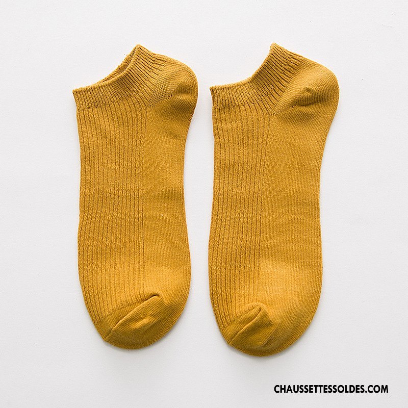 Chaussette Basse Homme Élasticité L'absorption D'humidité L'automne Été Tendance Coton Bio