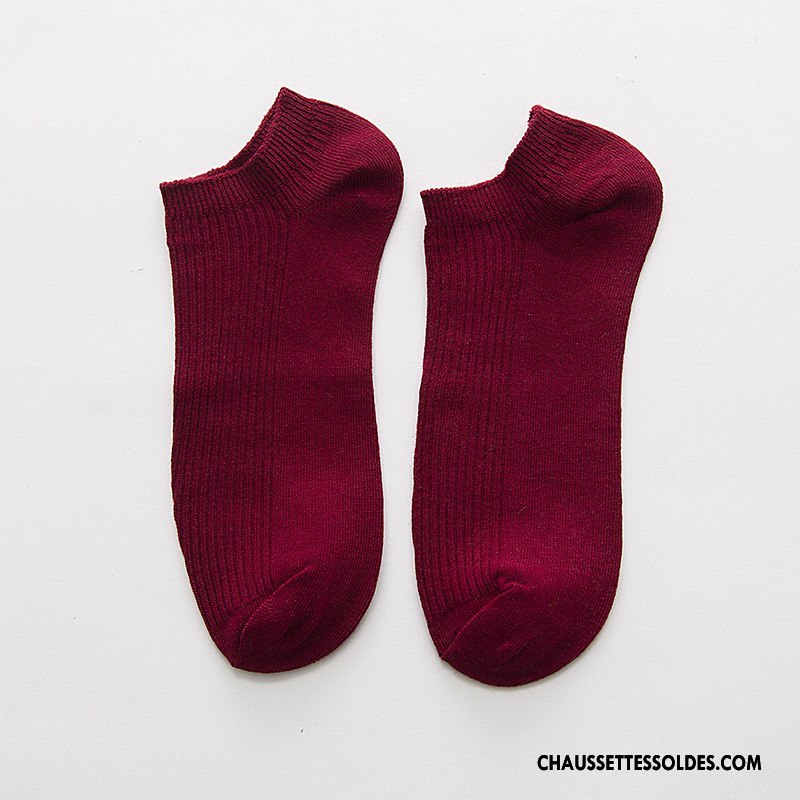 Chaussette Basse Homme Élasticité L'absorption D'humidité L'automne Été Tendance Coton Bio