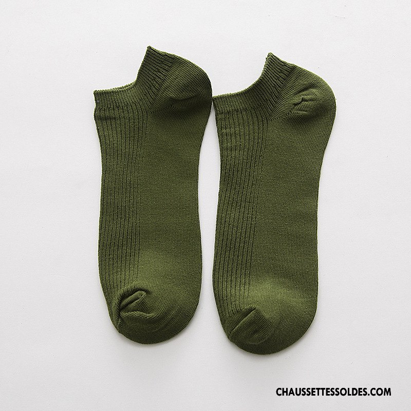 Chaussette Basse Homme Élasticité L'absorption D'humidité L'automne Été Tendance Coton Bio