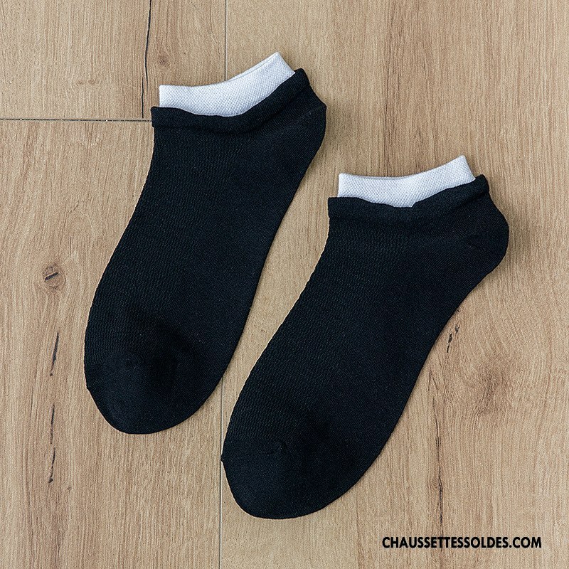 Chaussette Basse Homme Été Chaussette Courte Le Nouveau Engrener Chaussette Basse Coupée Mouvement