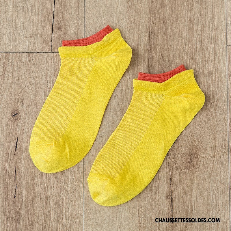 Chaussette Basse Homme Été Chaussette Courte Le Nouveau Engrener Chaussette Basse Coupée Mouvement