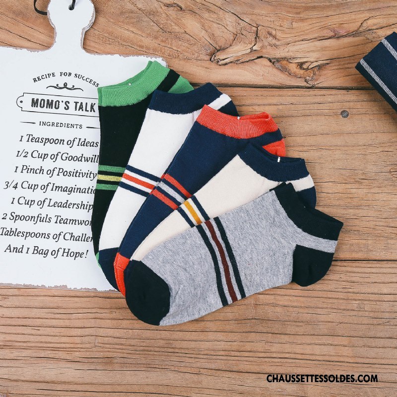 Chaussette Basse Homme Été Printemps Invisible Le Nouveau Chaussette Basse Coupée Chaussette Courte Coloré Gris Clair