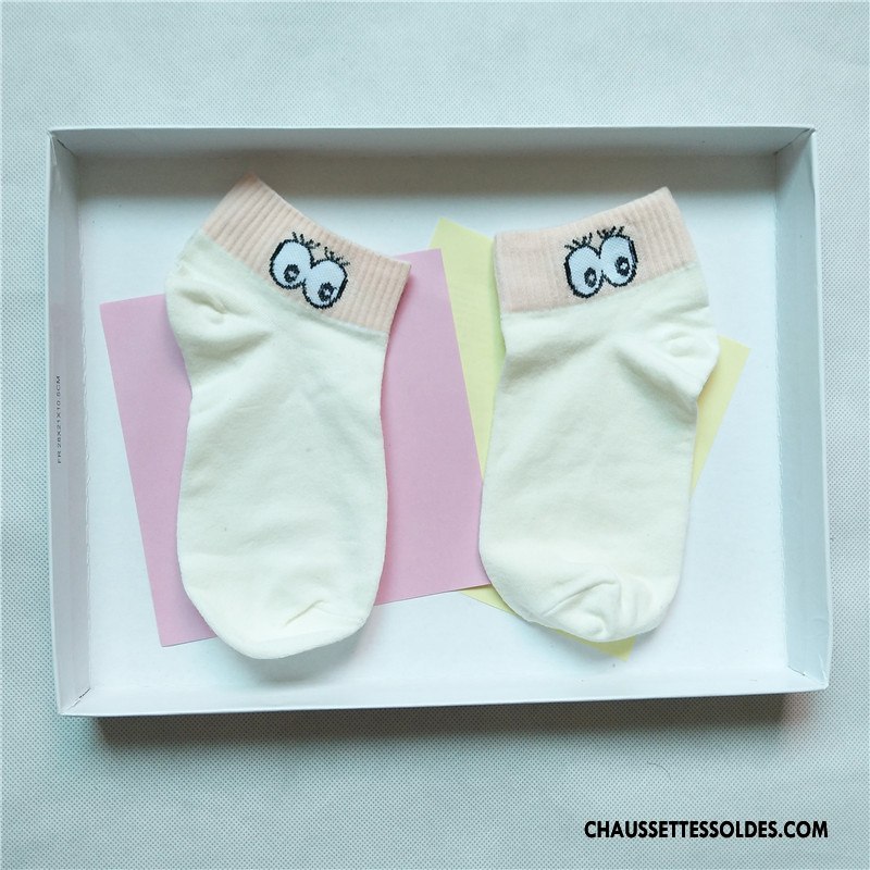 Chaussettes Courtes Femme 100% Coton Basse Dame Œil Chaussette Courte Nouvelles Arrivées Blanc Clair