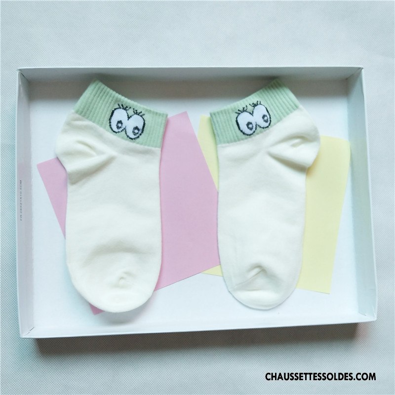Chaussettes Courtes Femme 100% Coton Basse Dame Œil Chaussette Courte Nouvelles Arrivées Blanc Clair