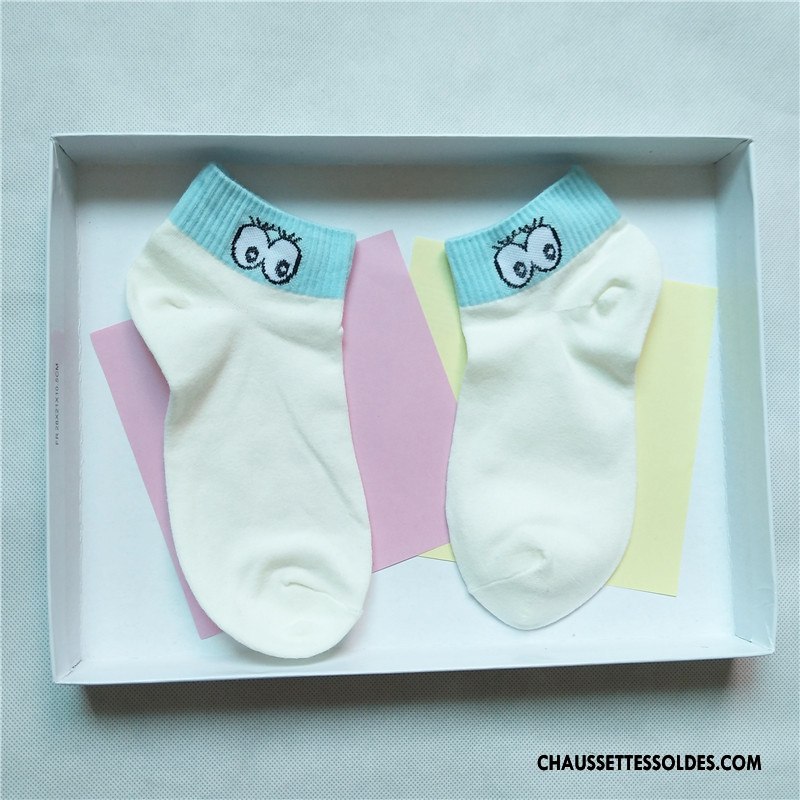 Chaussettes Courtes Femme 100% Coton Basse Dame Œil Chaussette Courte Nouvelles Arrivées Blanc Clair