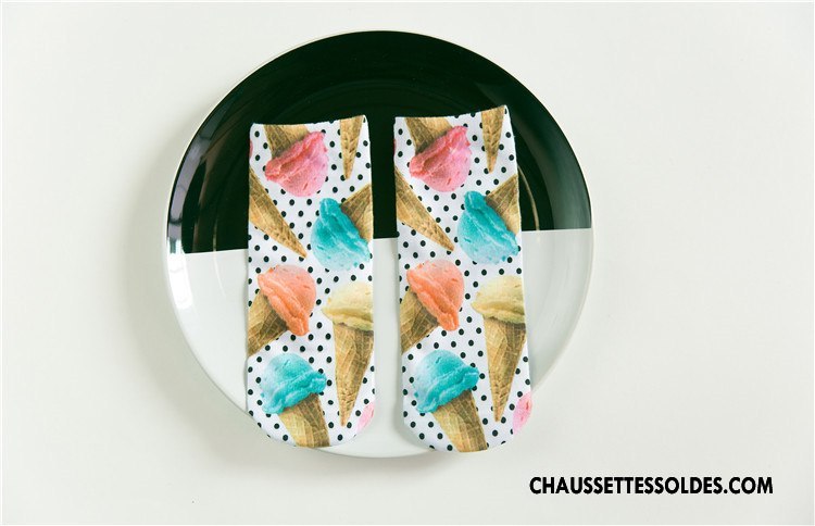 Chaussettes Courtes Femme Animal Chaussette Basse Coupée Rétro Printemps Dimensionnel Impression Rouge
