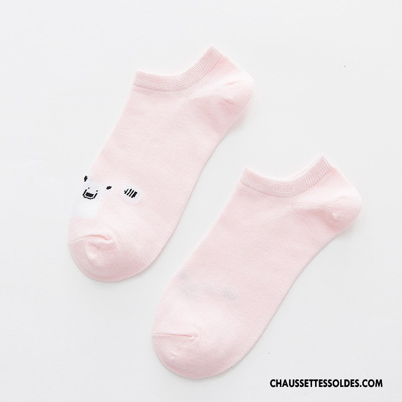 Chaussettes Courtes Femme Animal Chaussettes En Coton Le Nouveau L'automne Dessin Animé Dame Gris