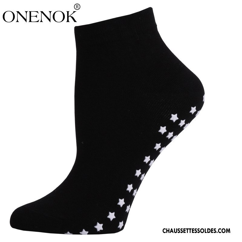 Chaussettes Courtes Femme Antidérapant Chaussettes En Coton Mouvement Yoga Dame Absorber La Sueur Gris