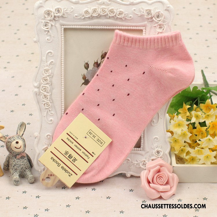 Chaussettes Courtes Femme Chaussette Basse Coupée 100% Coton Mince Été Violet