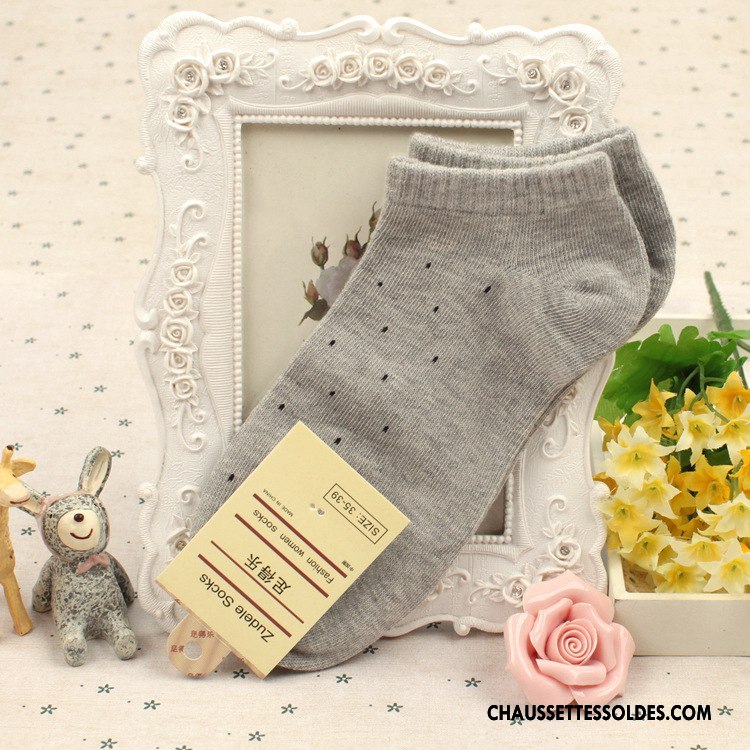 Chaussettes Courtes Femme Chaussette Basse Coupée 100% Coton Mince Été Violet