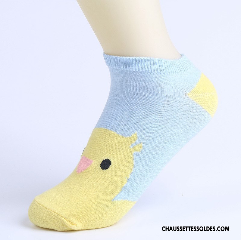 Chaussettes Courtes Femme Chaussette Basse Coupée Animal Le Nouveau Bleu