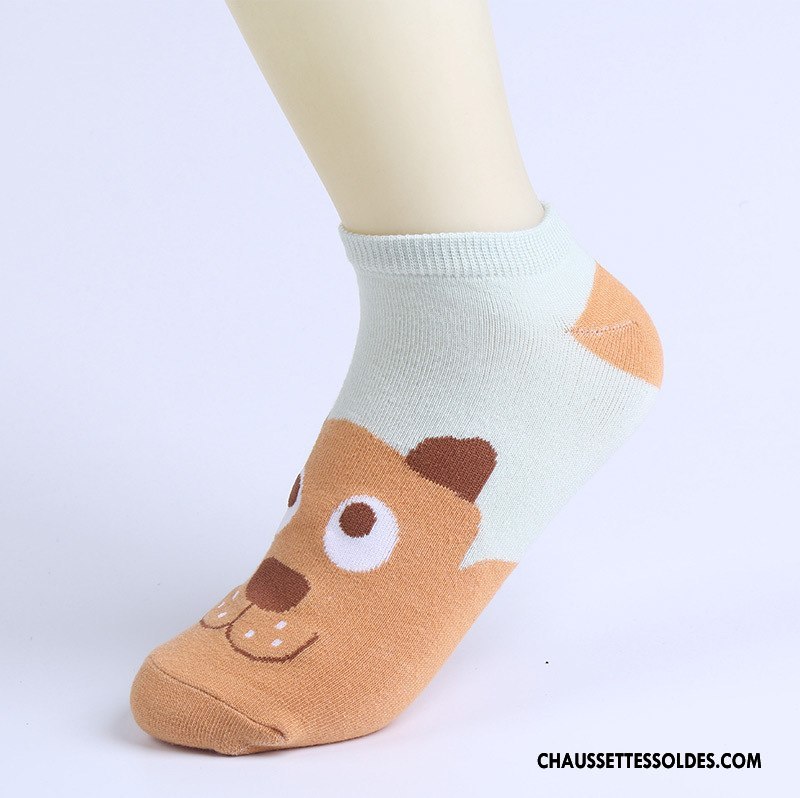 Chaussettes Courtes Femme Chaussette Basse Coupée Animal Le Nouveau Bleu