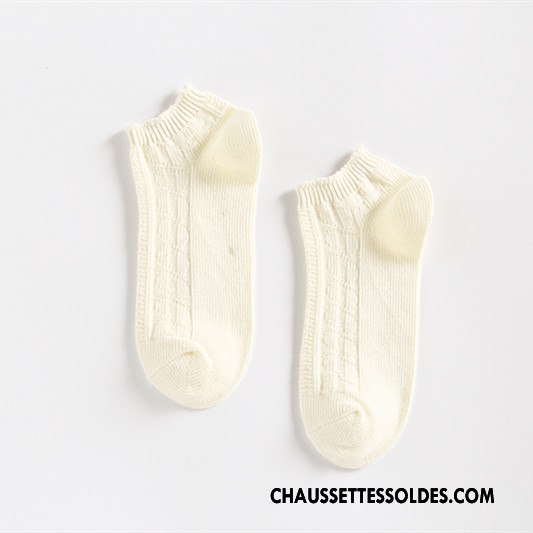 Chaussettes Courtes Femme Chaussette Basse Coupée Art Printemps Rétro Élève Nouvelles Arrivées Rose Clair