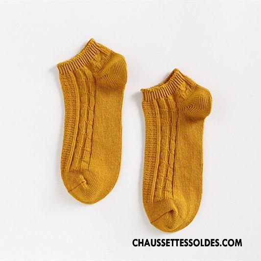 Chaussettes Courtes Femme Chaussette Basse Coupée Art Printemps Rétro Élève Nouvelles Arrivées Rose Clair