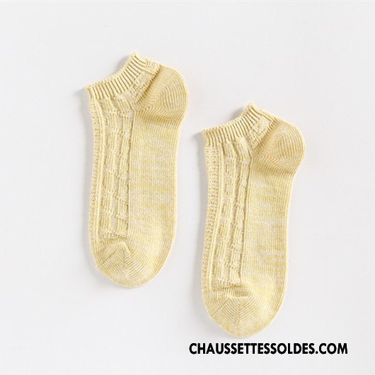 Chaussettes Courtes Femme Chaussette Basse Coupée Art Printemps Rétro Élève Nouvelles Arrivées Rose Clair