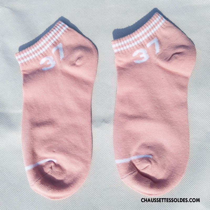 Chaussettes Courtes Femme Chaussette Basse Coupée Art Rayé Chaussette Courte Élève Numérique Blanc